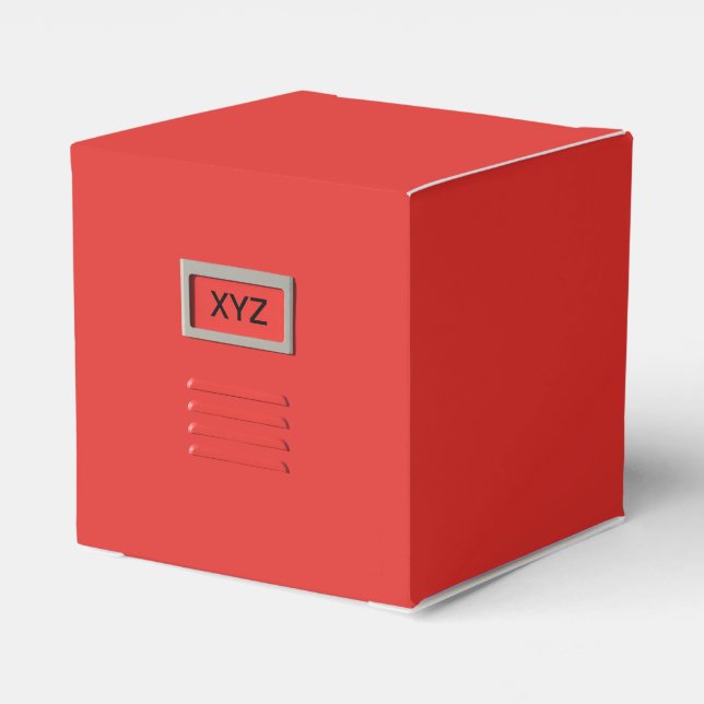 File Cabinet custom monogram favour boxes (Back Side)