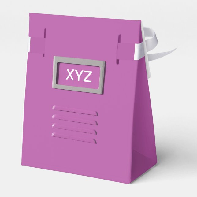 File Cabinet custom monogram favour boxes (Back Side)