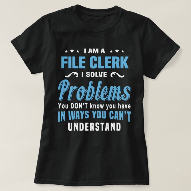 File Clerk T-Shirt (Design Front)