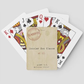 File not classified playing cards