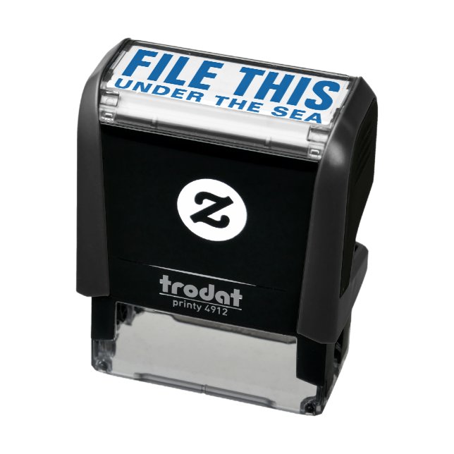 FILE THIS UNDER THE SEA Sarcastic Funny Quote Joke Self-inking Stamp (Product)