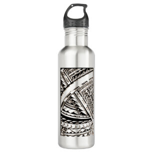 Fili Samoan Tribal art by Sku 710 Ml Water Bottle