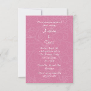 Filigree Butterfly Rehearsal Dinner Invitation