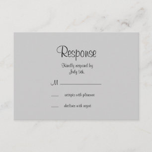 Filigree Butterfly RSVP in Black