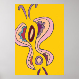Filigree Flutterfly 13x19 Poster