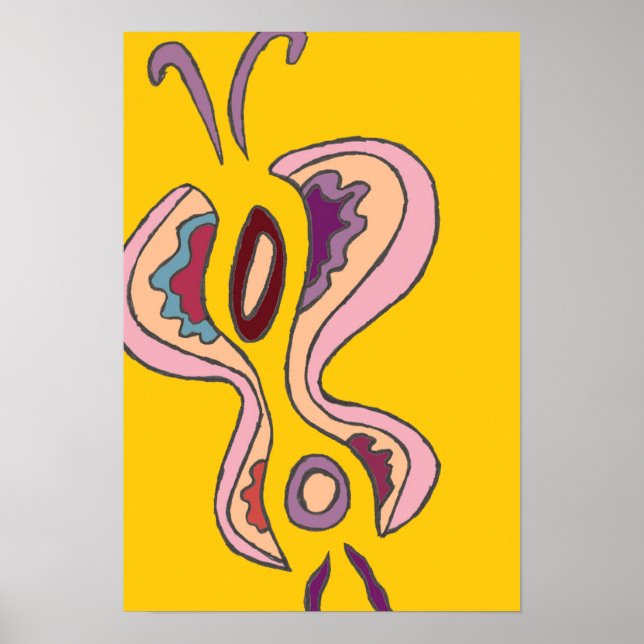 Filigree Flutterfly 13x19 Poster (Front)