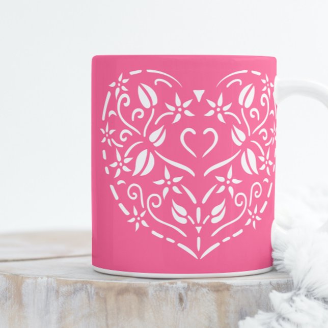 Filigree Heart Coffee Mug (Creator Uploaded)