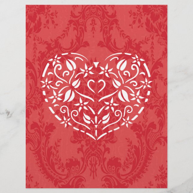 Filigree Heart Flyer (Front)