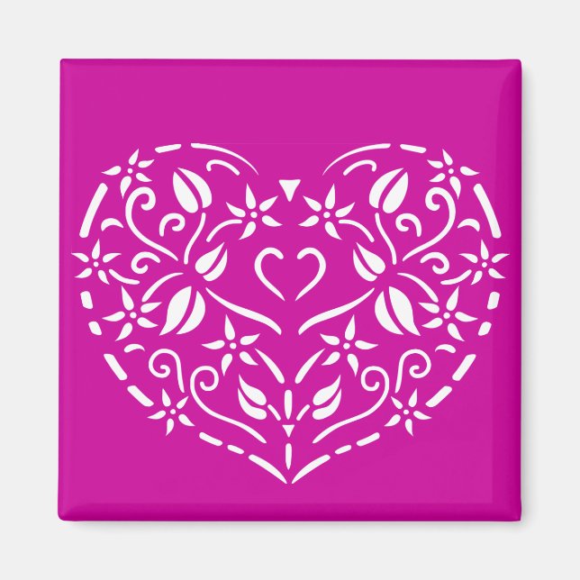 Filigree Heart Magnet (Front)