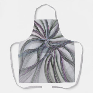 Filigree Motions Modern Abstract Swinging Fractal Apron