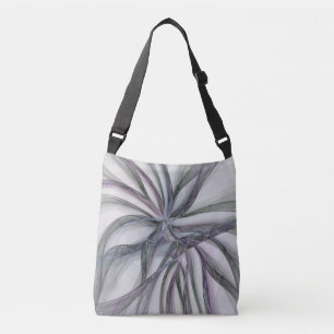 Filigree Motions Modern Abstract Swinging Fractal Crossbody Bag