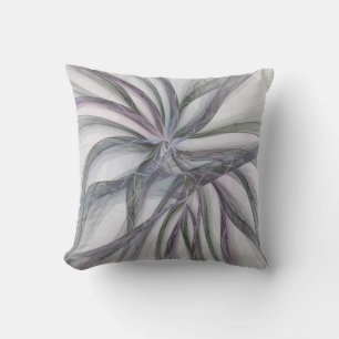 Filigree Motions Modern Abstract Swinging Fractal Cushion