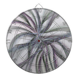 Filigree Motions Modern Abstract Swinging Fractal Dartboard