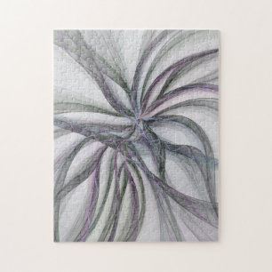 Filigree Motions Modern Abstract Swinging Fractal Jigsaw Puzzle