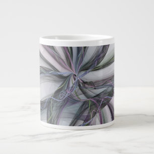 Filigree Motions Modern Abstract Swinging Fractal Large Coffee Mug