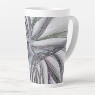Filigree Motions Modern Abstract Swinging Fractal Latte Mug