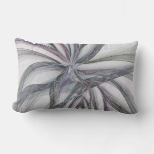 Filigree Motions Modern Abstract Swinging Fractal Lumbar Cushion
