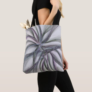 Filigree Motions Modern Abstract Swinging Fractal Tote Bag