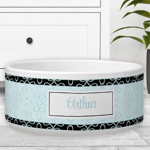 Filigree Pattern Name Pet Bowl