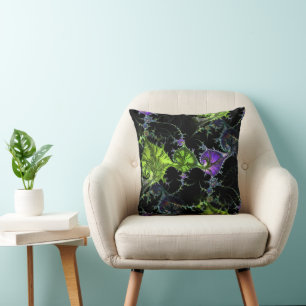 Filigree Spiral Fractal - Seamless Pattern 1 Cushion
