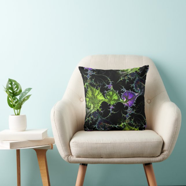 Filigree Spiral Fractal - Seamless Pattern 1 Cushion (Chair)