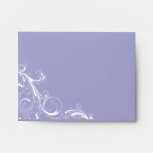 Filigree Swirl Lavender A2 Note Card Envelopes