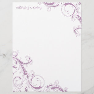Filigree Swirl Violet