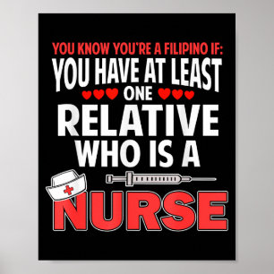 Filino Nurse Funny Saying Philipnes Noy Men Women  Poster