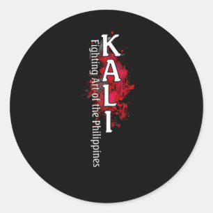 Filio Kali Escrima Stick Fighting Classic Round Sticker