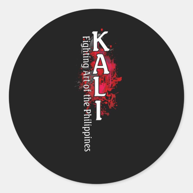 Filio Kali Escrima Stick Fighting Classic Round Sticker (Front)