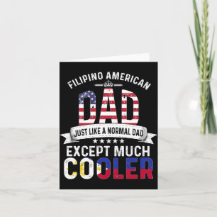 Filipina Aamerican Dad Fathers Day Papa Card
