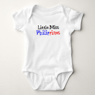 filipina little miss baby bodysuit