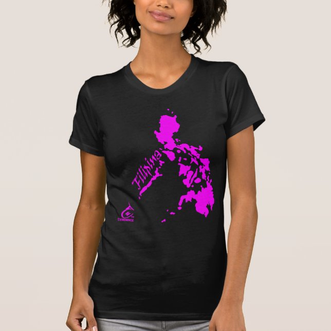 Filipina Philippine Islands Pink T-Shirt (Front)