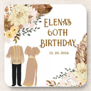 Filipiniana Theme Hard plastic coaster