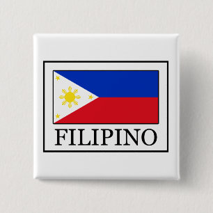 Filipino 15 Cm Square Badge