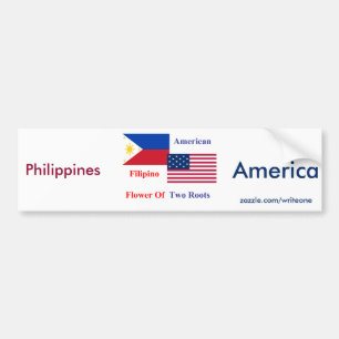 Filipino-American Bumper Sticker