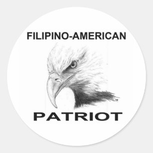 Filipino-American Classic Round Sticker