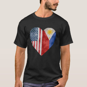 Filipino American Flag Patriotic Pinoy Pride Phili T-Shirt