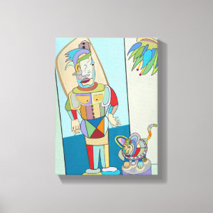 "Filipino and Cat" By Ruchell Alexander Canvas Print