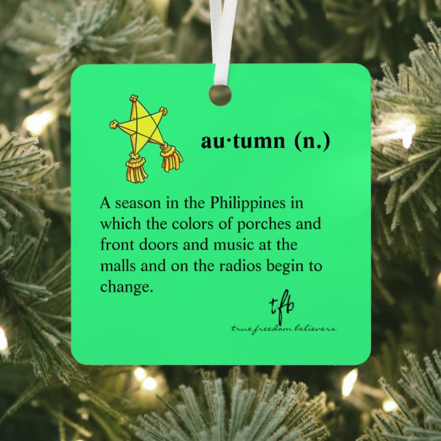 Filipino Autumn Metal Tree Decoration (Insitu)