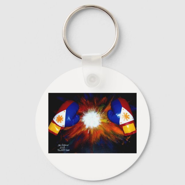 FILIPINO BOXER - BOXING PRIDE OF THE PHILIPPINES KEY RING (Front)
