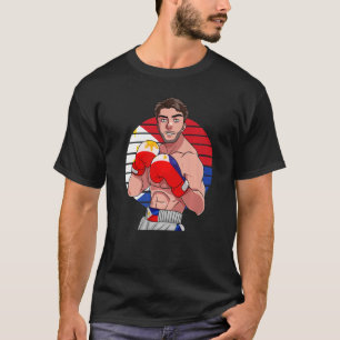 Filipino Boxer Philippines Flag Laban Lang Boxing  T-Shirt