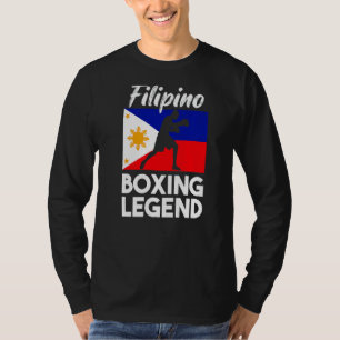Filipino Boxing Philippine Flag Boxing Pinoy T-Shirt