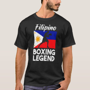 Filipino Boxing Philippine Flag Boxing Pinoy T-Shirt