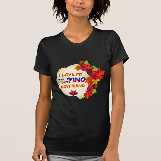Filipino Boyfriend Design T-Shirt (Front)