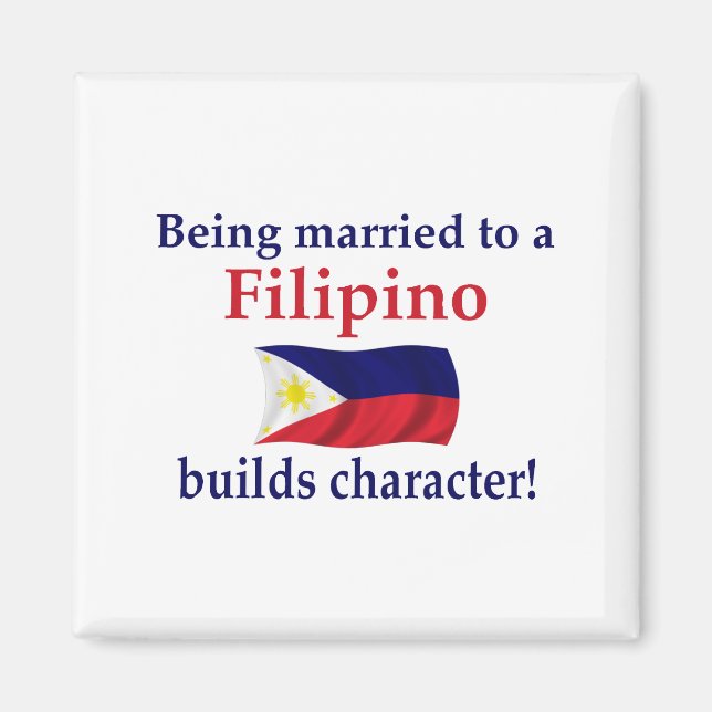 Filipino Builds Character Magnet (Front)