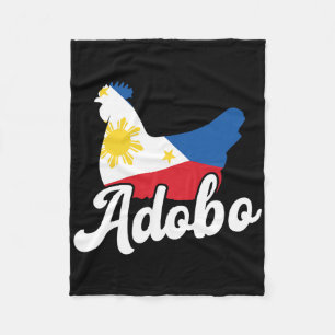 Filipino Chicken Adobo Funny Design Pinoy Pride Ph Fleece Blanket