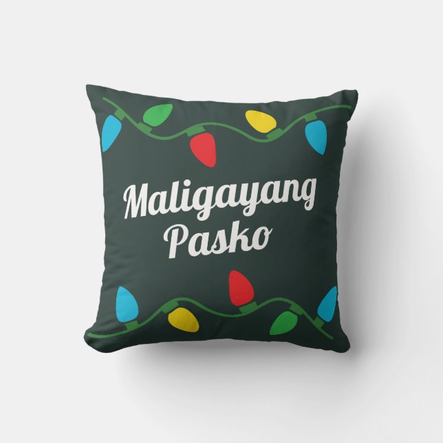 Filipino Christmas Decor Pillow (Front)