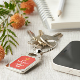 Filipino Father's Day Eat Lechon and Carry On Key Ring