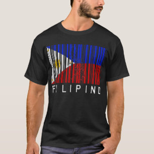 Filipino Flag Barcode T-Shirt